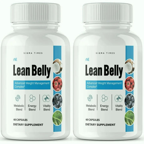 (2 Pack) Ikaria Lean Belly Juice Weight Loss, Appetite Control Supplement Pills - 60 Capsules