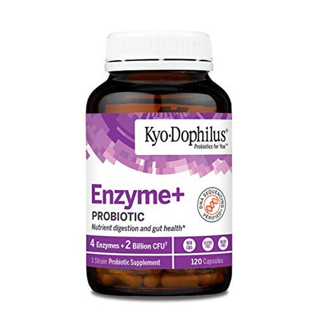 Kyo-Dophlius Enzymes + Probiotic, Nutrient Digestion and Gut Health*, 120 Capsules (Packaging May Vary)