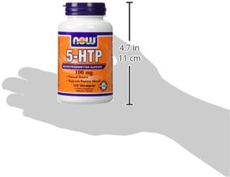 Now Foods, 5-HTP 100 Mg Vegetarian, 240 Capsules (120 X 2 Pk)