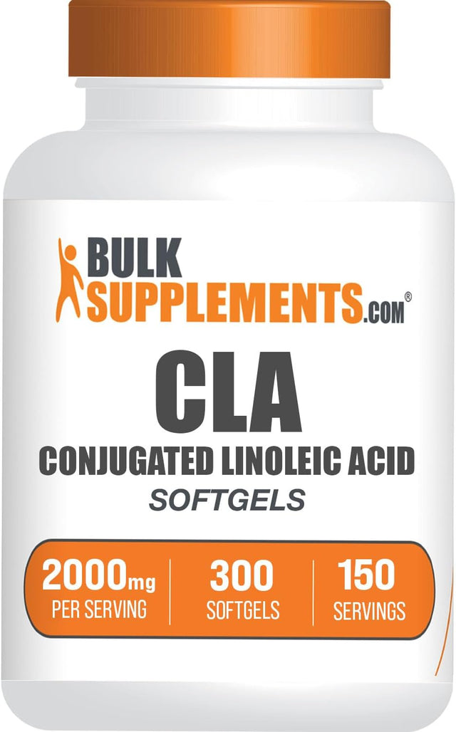 BULKSUPPLEMENTS.COM Conjugated Linoleic Acid Softgels - CLA Supplements, CLA 2000Mg, CLA Safflower Capsules, CLA Pills - 2 CLA Softgels per Serving, 150-Day Supply, 300 Softgels