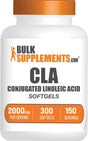 BULKSUPPLEMENTS.COM Conjugated Linoleic Acid Softgels - CLA Supplements, CLA 2000Mg, CLA Safflower Capsules, CLA Pills - 2 CLA Softgels per Serving, 150-Day Supply, 300 Softgels