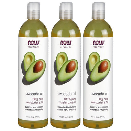 Now Foods Avocado Oil 16 Ounce (3 Pack)