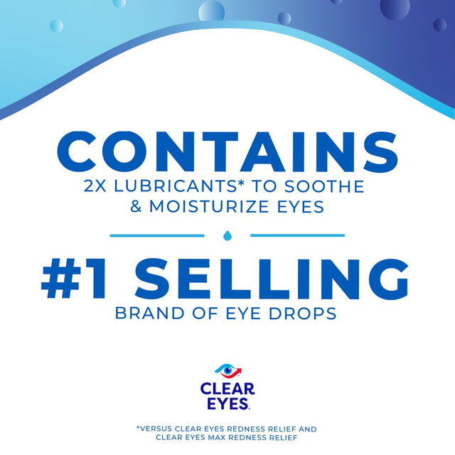 Clear Eyes Triple Relief Lubricant Eye Drops, 0.5 Fl Oz