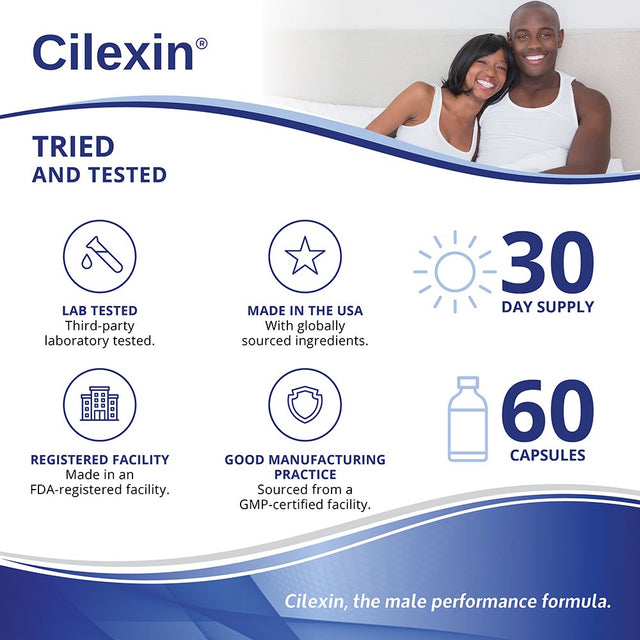 Cilexin with Zinc, L-Arginine and Tongkat Ali for Men’S Performance. Supplement - 60 Tablets