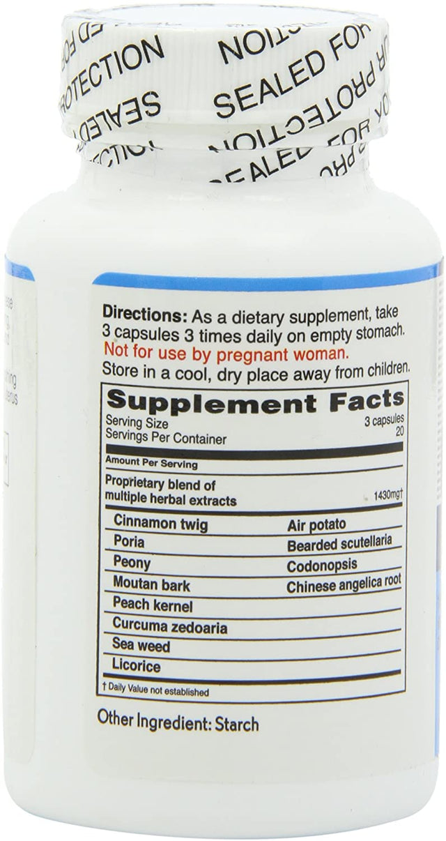 Balanceuticals Ovary & Uterus Clean, 500 Mg Dietary Supplement Capsules, 60-Count Bottle