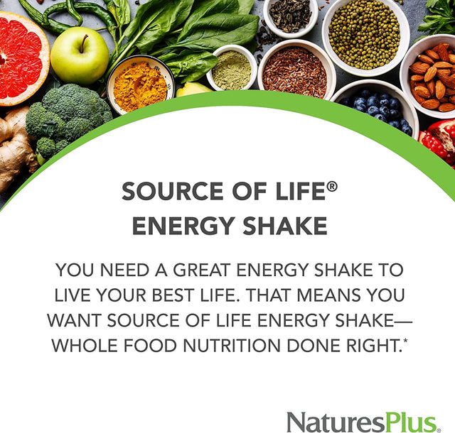 Naturesplus Source of Life Energy Shake, Creamy Granola - 5 Lbs - Provides 13G Complete Protein, Vitamins & Minerals - Non-Gmo, Gluten Free, Vegetarian - 58 Total Servings