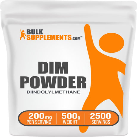 Bulksupplements.Com Diindolylmethane (DIM) Powder - Female Hormone Balance Supplement - Estrogen Balance for Women - DIM Supplement (500 Grams - 1.1 Lbs)