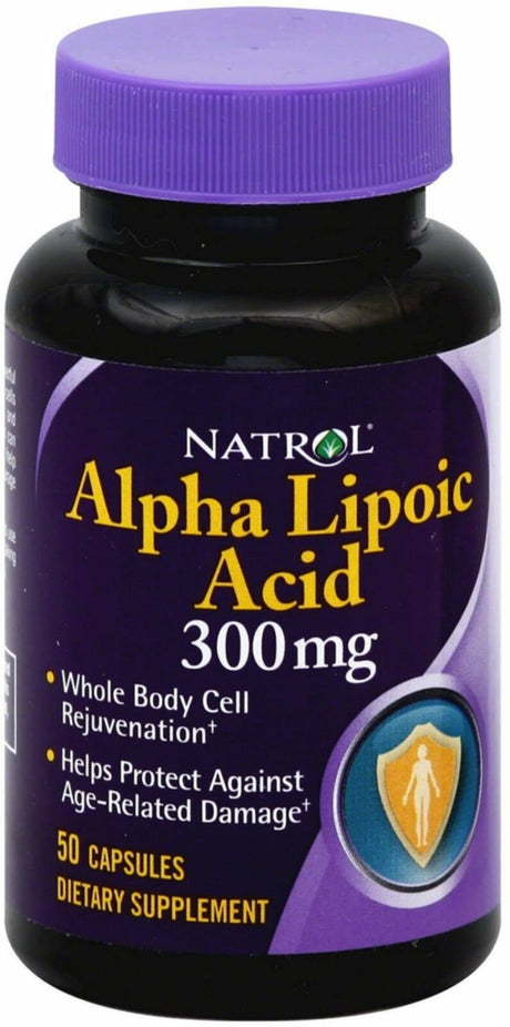 Natrol Alpha Lipoic Acid 300 Mg Capsules 50 Ea (Pack of 2)