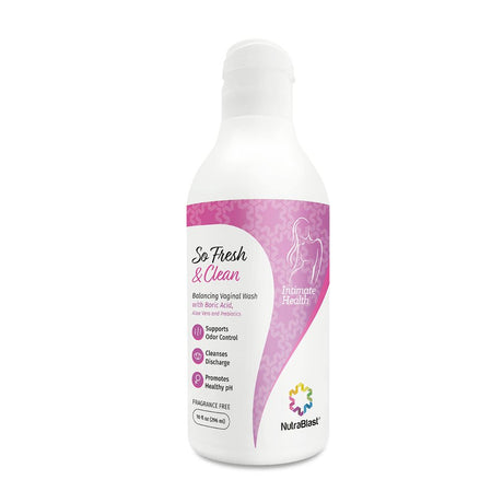 Nutrablast so Fresh & Clean Ph Balance Feminine Wash with Boric Acid (10 Fl Oz)