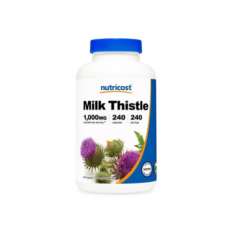 Nutricost Milk Thistle -- 1000 Mg - 240 Capsules