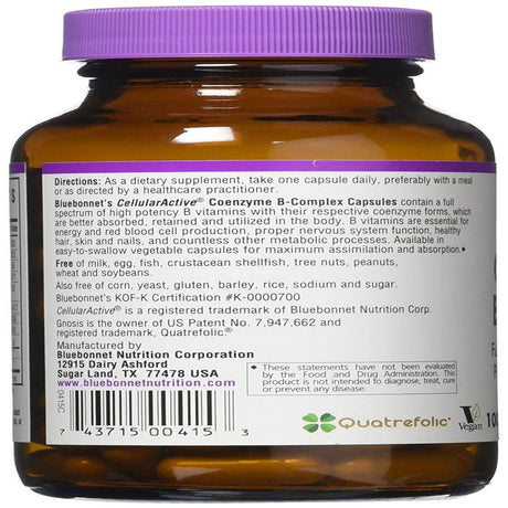 Bluebonnet - Cellular Active Coenzyme B-Complex 100 Vcaps