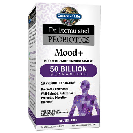 Garden of Life - Dr. Formulated Probiotics Mood+ - 60 Vegetarian Capsules