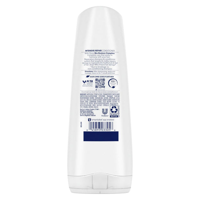 Dove Ultra Care Intensive Repair Deep Conditioner for Damaged Hair, with Keratin, 12 Fl Oz