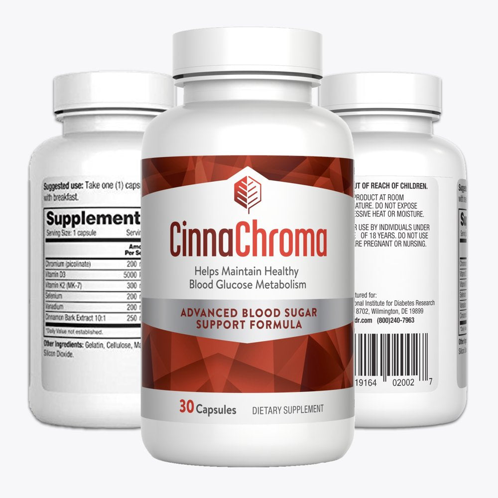 Cinnachroma Blood Sugar Support Supplement - Cinnamon Capsules with Ch ...