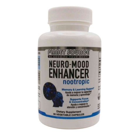 Planet Source Neuro-Mood Enhancer (Nootropic) 60 Caps