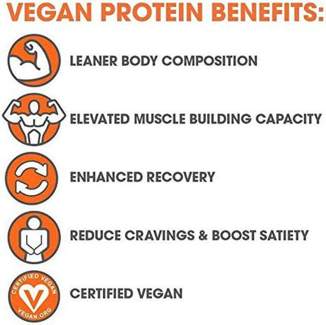 Vegan Protein Powder for Lean Muscle Building - Plant-Based & Non-Gmo Ingredients, Chocolate, Genius Vegan Protein by the Genius Brand