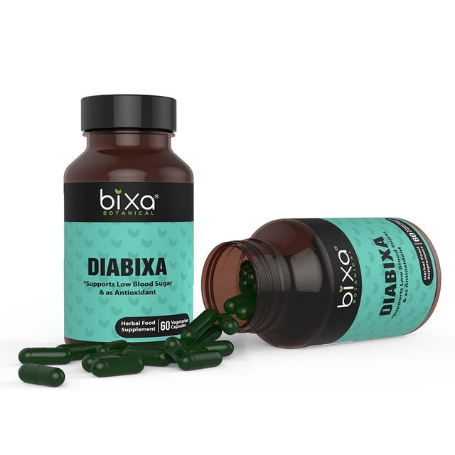 Diabixa Capsules with Gymnema Herb Extract | 60 Vegan Capsules | (450Mg), Supports Low Blood Sugar Glucose & Antioxidant