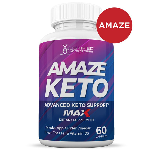 (10 Pack) Amaze Keto ACV MAX Pills 1675Mg Alternative to Gummies Dietary Supplement 600 Capsules