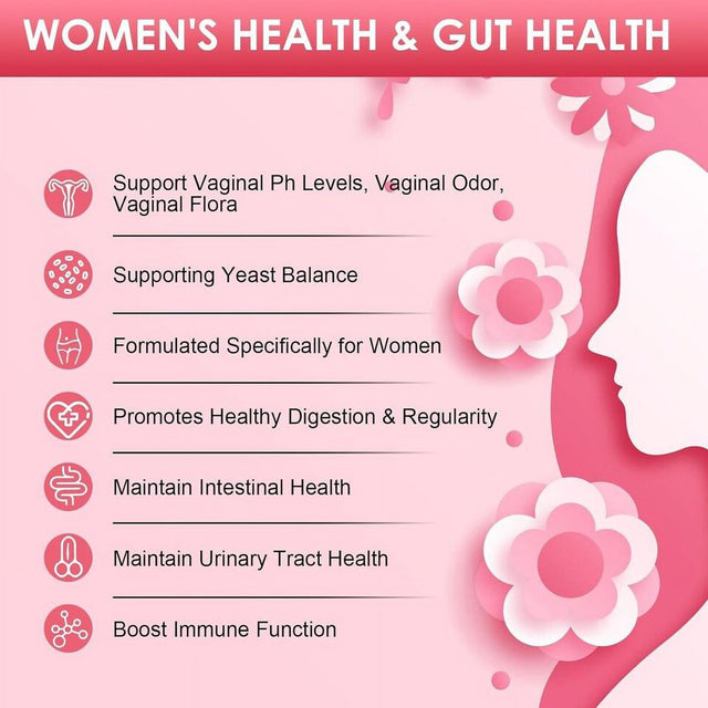 Vaginal Probiotics for Women, 300 Billion CFU 60 Capsules