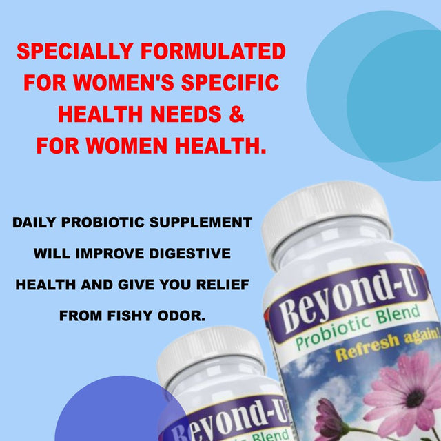 Beyond-U Probiotic & Prebiotic & Ph Balance, Probiotics for Women Health Ph Balance Pills for Women 60Ct