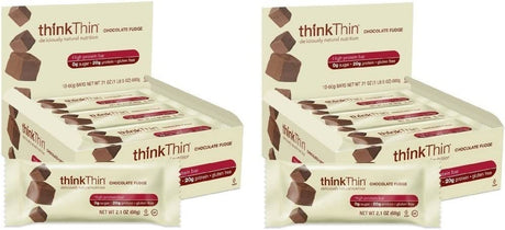 Thinkthin Chocolate Fudge 60G Bars (Pack of 10) , 2 Pack