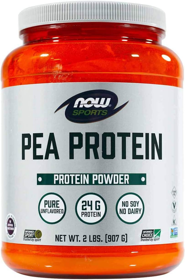 NOW Sports - Pea Protein, Natural Unflavored - 2 Lbs (907 Grams) by NOW