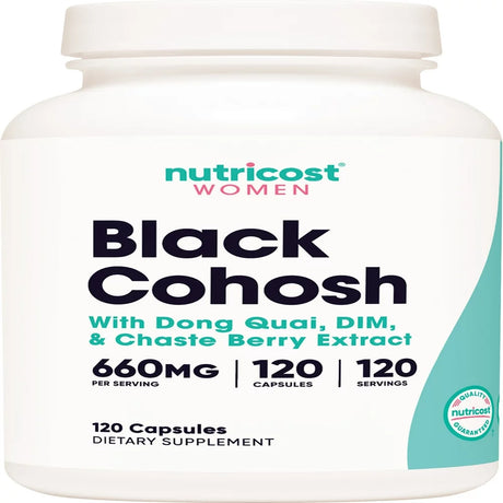 Nutricost Black Cohosh for Women Supplement 660Mg, 120 Capsules - Non-Gmo