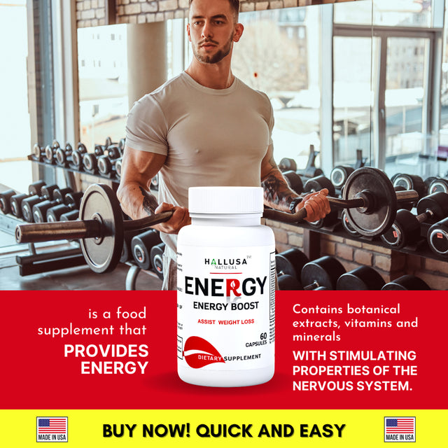 ENERGY - Boost Vitality, Stamina & Focus - Performance Enhancement - 60 Caps