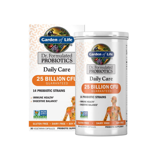 Garden of Life Dr. Formulated Men'S and Women'S Daily Care Probiotics, 25 Billion CFU, 30Ct