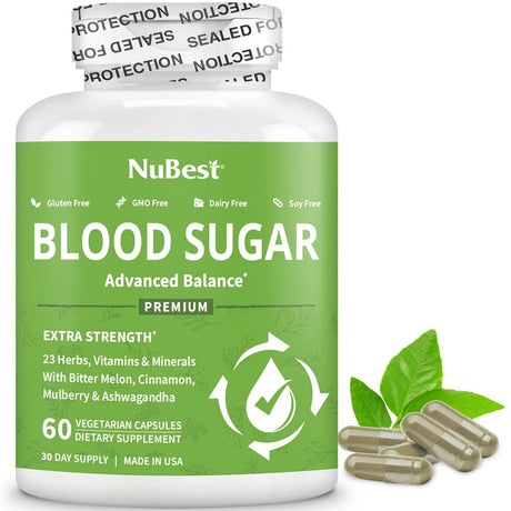 Nubest Blood-Sugar Supplement - 60 Vegan Capsules