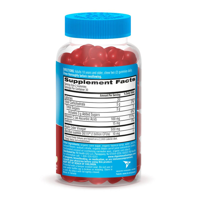 Digestive Advantage Probiotic Gummy with Apple Cider Vinegar 60 Ct.