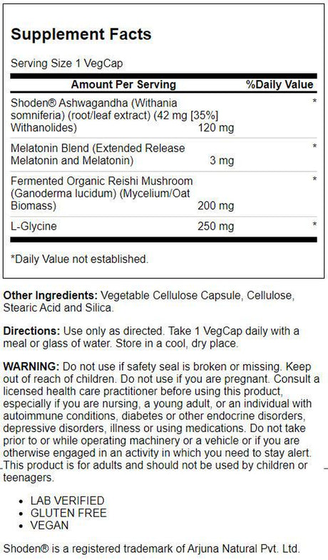 Solaray Sharpmind Sleep, Nootropic Sleep Formula, Supplement Promotes a Calm Mood, Healthy Sleep and a Relaxed Mind. with Slow Release Melatonin 3Mg, 60 Day Money Guarantee, 30 Serv 30 Vegcaps