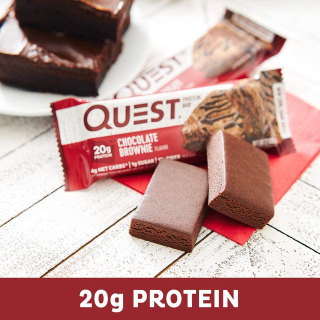 Quest Nutrition Protein Bar, Chocolate Brownie, 12 Count