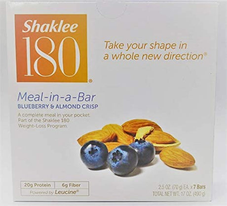 Shaklee® 180 Meal-In-A-Bar® (Blueberry & Almond Crisp - 7 Bars)