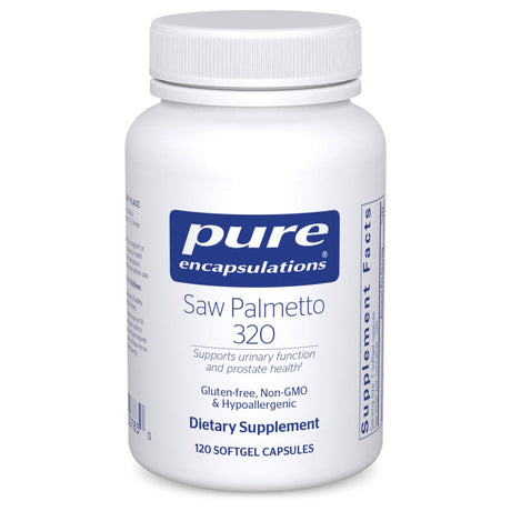 Pure Encapsulations Saw Palmetto 320 | Fatty Acids and Other Essential Nutrients to Support Prostate, Testosterone Metabolism, and Urinary Function* | 120 Softgel Capsules