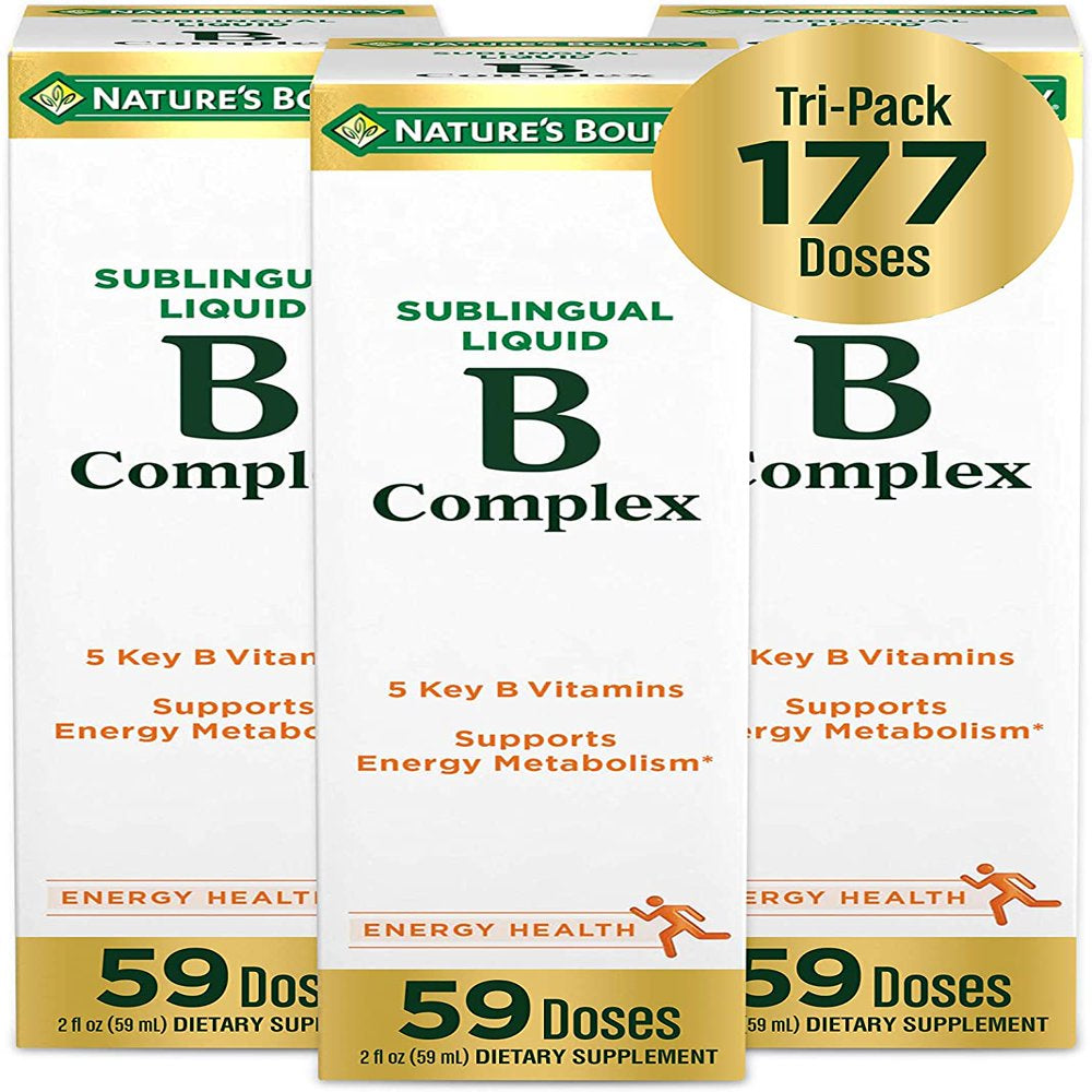 Nature’S Bounty Vitamin B Complex Sublingual Liquid, 59 Doses (2 Fl. O ...