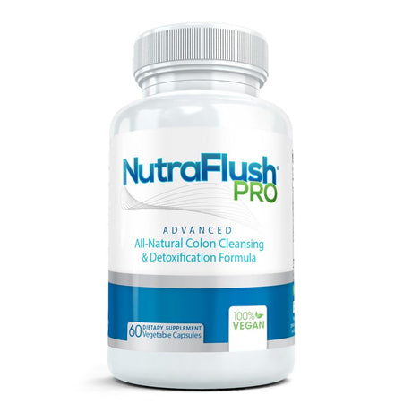 Nutraflush COLON CLEANSE Detox Cleanser Pill ~ Best Cleansing Diet Supplement - 60 Capsules