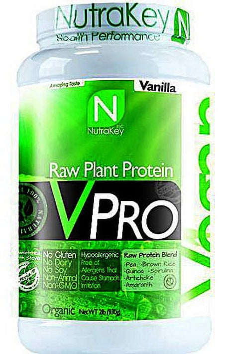 Nutrakey V Pro Protein Powder, Vanilla, 2 Lb