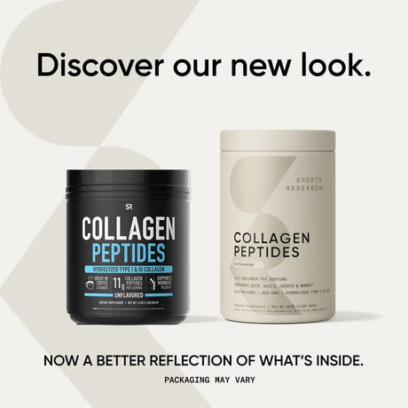 Collagen Peptides for Women & Men - Hydrolyzed Type 1 & 3 Collagen Powder Protein Supplement for Healthy Skin, Nails, Bones & Joints - Easy Mixing Vital Nutrients & Proteins