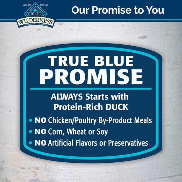 Blue Buffalo Wilderness High Protein Grain Free, Natural Adult Wet Dog Food, Duck & Chicken Grill 12.5-Oz Can (Pack of 12)