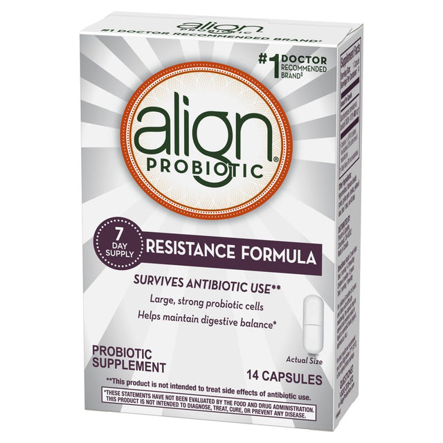 Align Probiotic Supplement Capsules, Antibiotic Resistance, 14 Ct