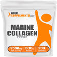 Bulksupplements.Com Hydrolyzed Fish Collagen Powder, Collagen Peptide Powder for Keto Diet and Hair Growth (500 Grams - 1.1 Lbs - 200 Servings)