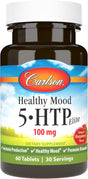 Carlson - Healthy Mood 5-HTP Elite, 100 Mg, Healthy Mood & Promotes Relaxation, Raspberry, 60 Tablets