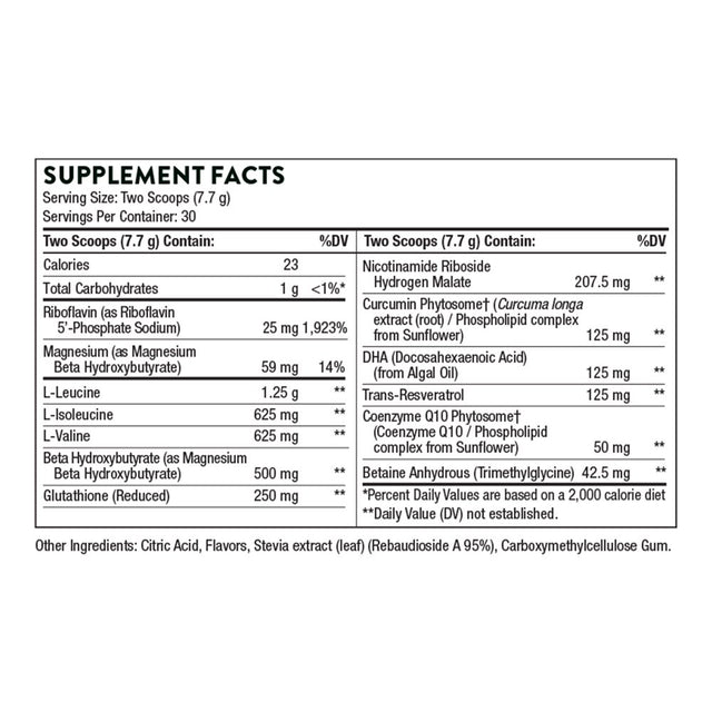 Thorne Synaquell, Brain Support with BHB, Bcaas, Coq10, DHA, and Nicotinamide Riboside, Supports Healthy Brain Structure and Cognitive Function, NSF Certified for Sport, 8.17 Oz, 30 Servings