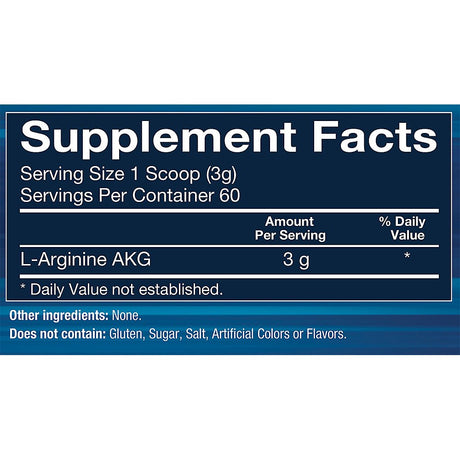 Bodytech L-Arginine AKG 3000MG - Supports Exercise Endurance & Intensity, Muscle Growth & Recovery, Vasodilation, Nitric Oxide (6.35 Ounce Powder)