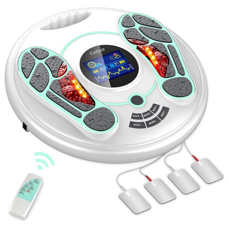 FSA or HSA Eligible Foot Stimulator Foot Circulation Massager with EMS System and 4 TENS Units for Feet and Body Pain Relief,Neuropathy & Plantar Fasciitis, Control