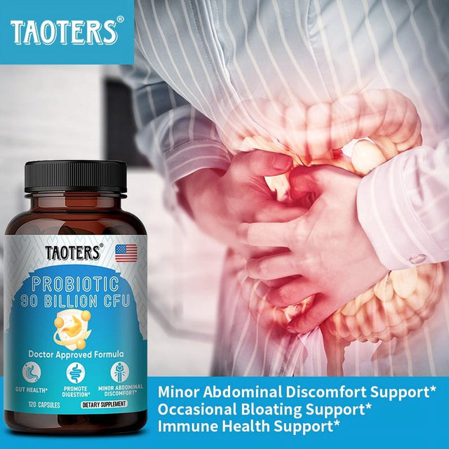 TAOTERS Daily Probiotic Supplement Capsules - Digestion, Immunity, Gut Health