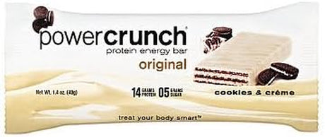 Power Crunch Protein Energy Bar Original Cookies Creme (12 Bars)