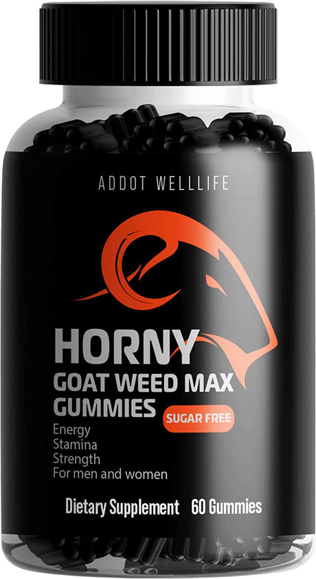 Boost Your Energy and Performance with Our Premium Horny Goat Weed Gummies - Maximum Strength Formula with Maca, Tongkat Ali Root, and Saw Palmetto - Natural Supplements for Men and Women