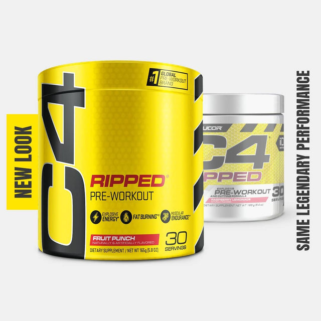 Cellucor - C4 Ripped Fruit Punch, 30 Servings, 183 G (6.46 Oz)